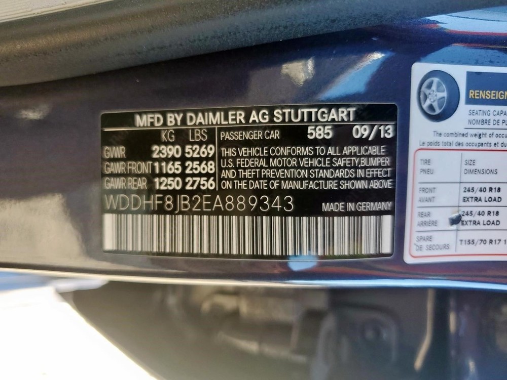 Camera/Projector 212 Type E250 Camera Front Fits 14 MERCEDES E-CLASS 363823