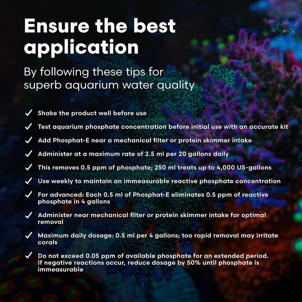 Phosphat-E Phosphate Removal Solution for Vibrant Reef and Marine Aquariums