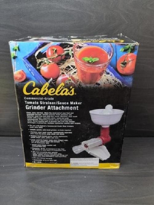Cabela’s Commercial-Grade Tomato Strainer/Sauce Maker Grinder Attachment
