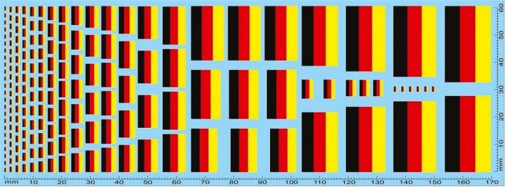 Flags Germany Drapeaux Alemagne 1:24 Decal