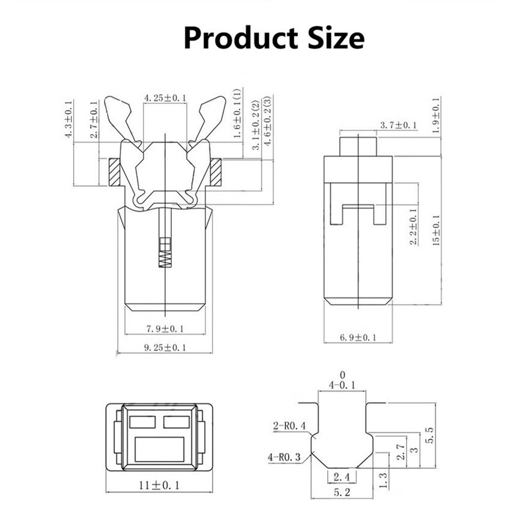 Trash Can Lid Lock 20PCS Self Locking Switch Replacement Clip for Storage
