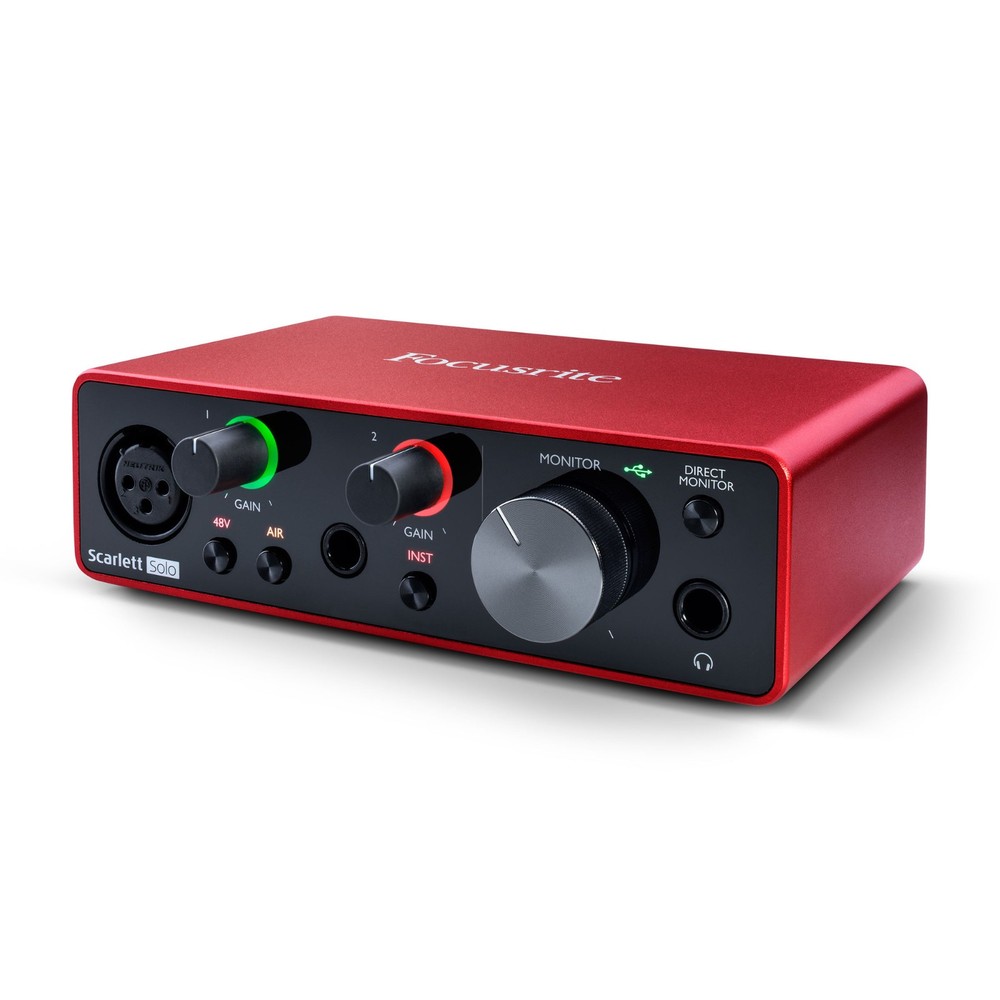 scarlett solo 3rd gen 2-in, 2-out USB audio interface