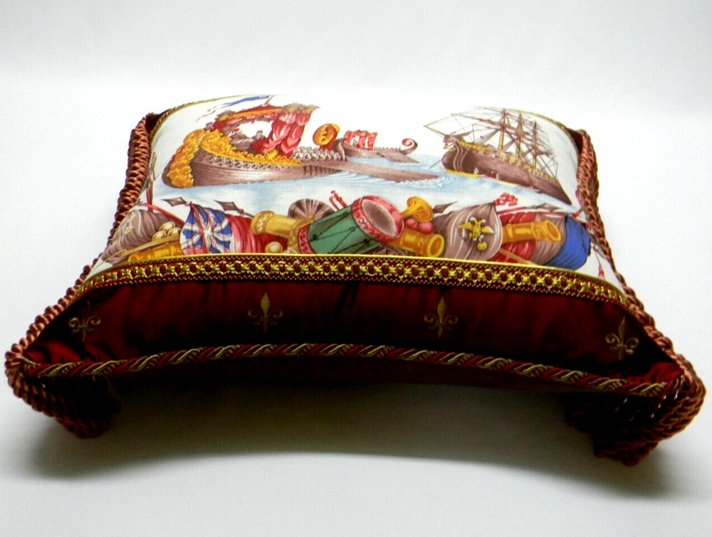 Scalamandre fabric "Bajel Turco" Designer Pillow With insert