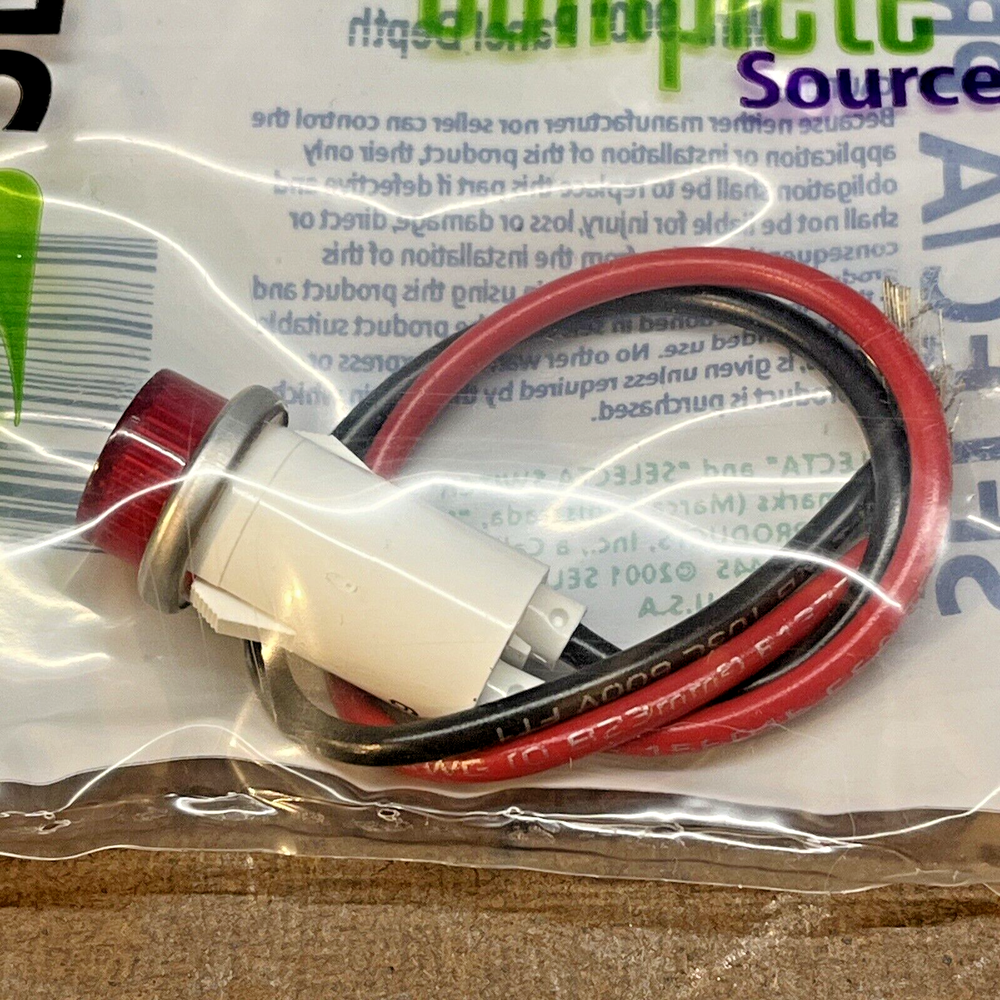 Selecta SL53415-3-BG Red LED Indicator Light 28v 1/2" Mounting Hole