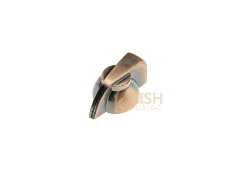 KAISH 12pcs Brass Insert Guitar Chicken Head Knob AMP Effect pointer Knob Bronze