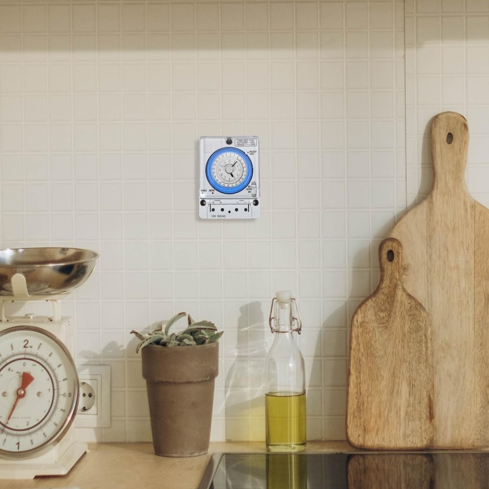 TEHAUX Precise Mechanical Timer, Adjustable Mechanical Time Control Switch, 1...