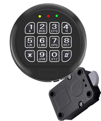 Gun Safe Lock Replacement & Swing Bolt Lock Black Keypad Electronic Safe Lock ,