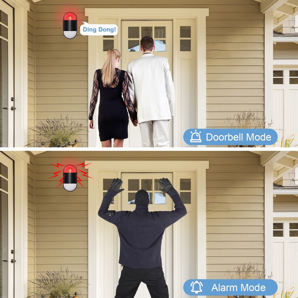 Motion Sensor Alarm Indoor: Wireless Detector with Siren & p7