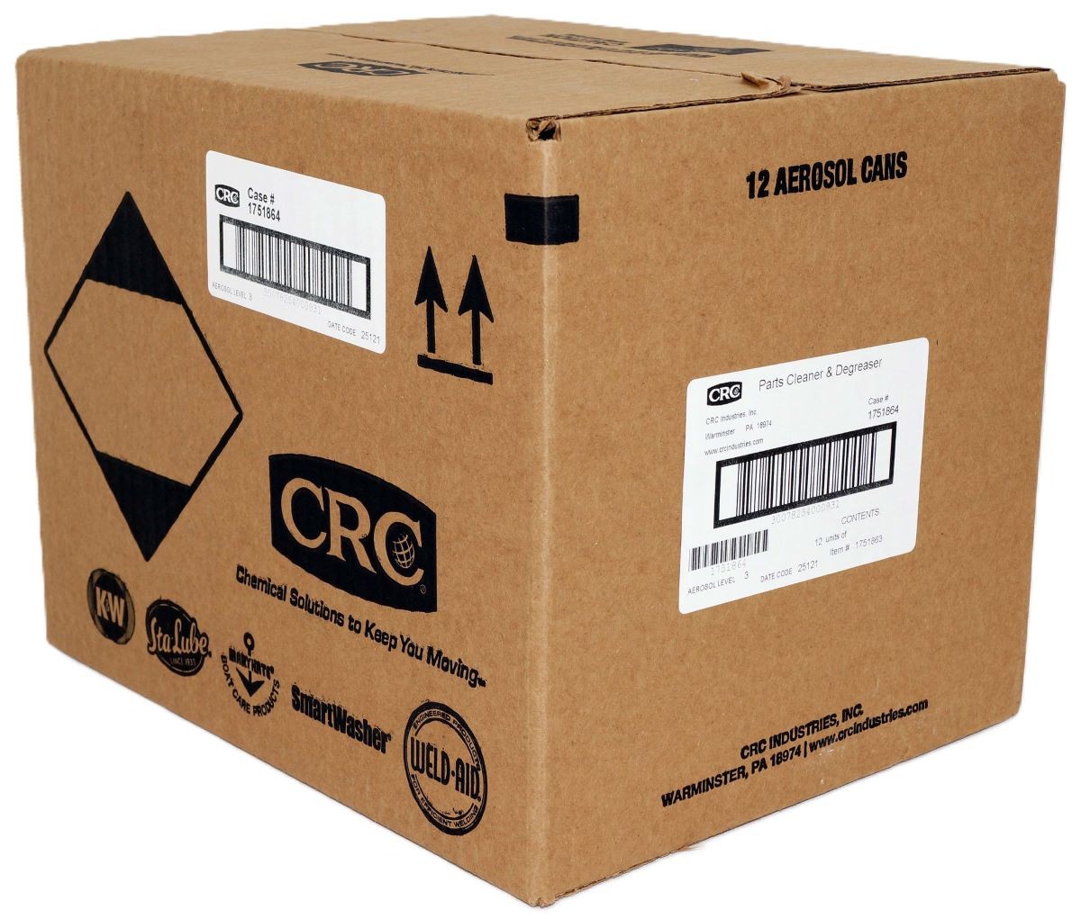 Case of 12 CRC Automotive Parts Cleaner and Degreaser Pro Series 18 oz 1751863