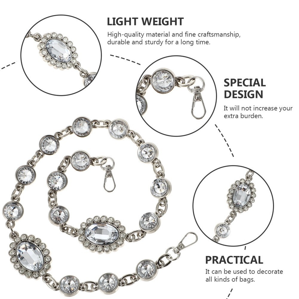 Artificial Rhinestone Bag Chain Bag Shoulder Chain Bag Shoulder Chain