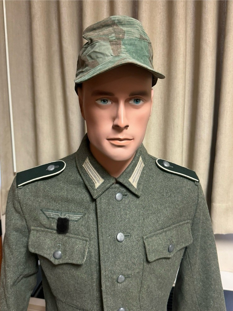 M43 Cap 1940’s Splinter Camouflage Original Material, Size 59