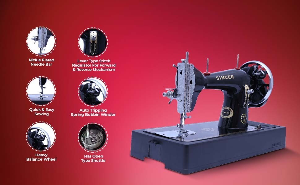 🔥Singer Heavy Duty Manual Sewing Machine with Case - Free Shipping🔥