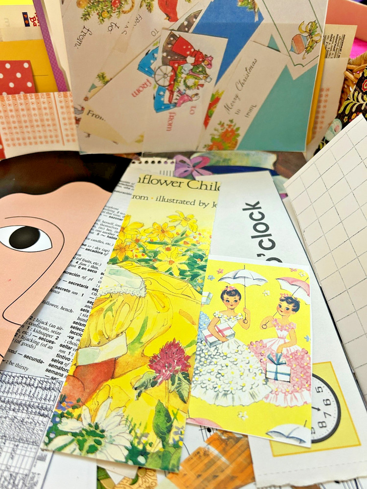 Junk Journal, scrapbooking, Collage Paper Ephemera Kit