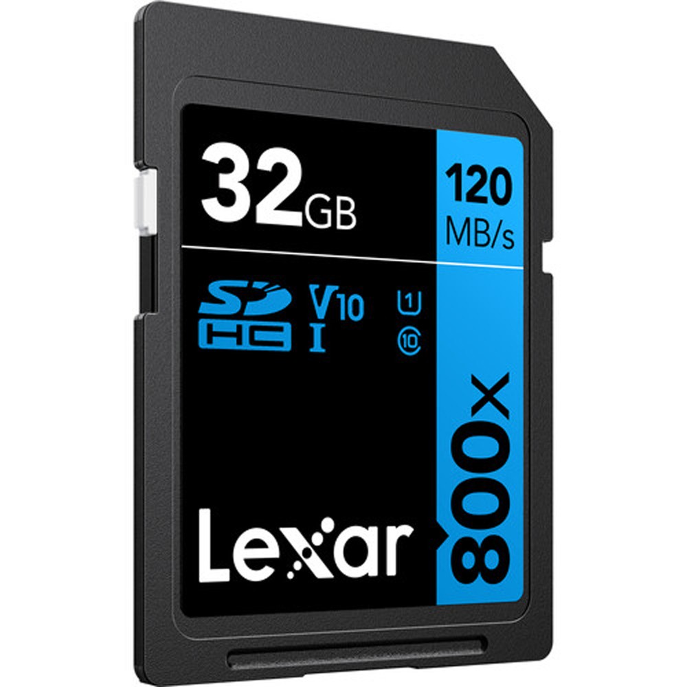 Lexar 32GB High-Performance 800x UHS-I SDHC Memory Card BLUE with Reader Bundle