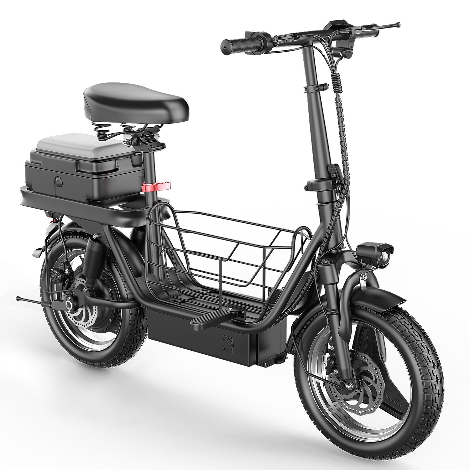 Electric Scooter Adults 30 MPH 43 Miles Range 14'' 1500W E-Scooter with Seat US