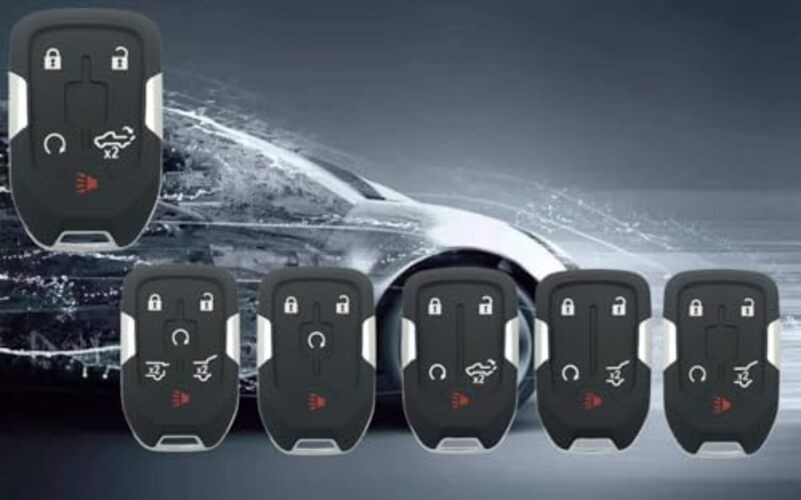 5 Button Replacement Keyless Entry Key Fob Cover fit for Chevy 5 Button-a