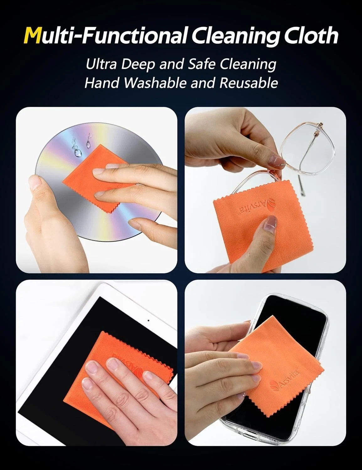 Arsvita VHS/VCR Head Cleaner Tape, Video Head Cleaning Kit for VHS/VCR Players,