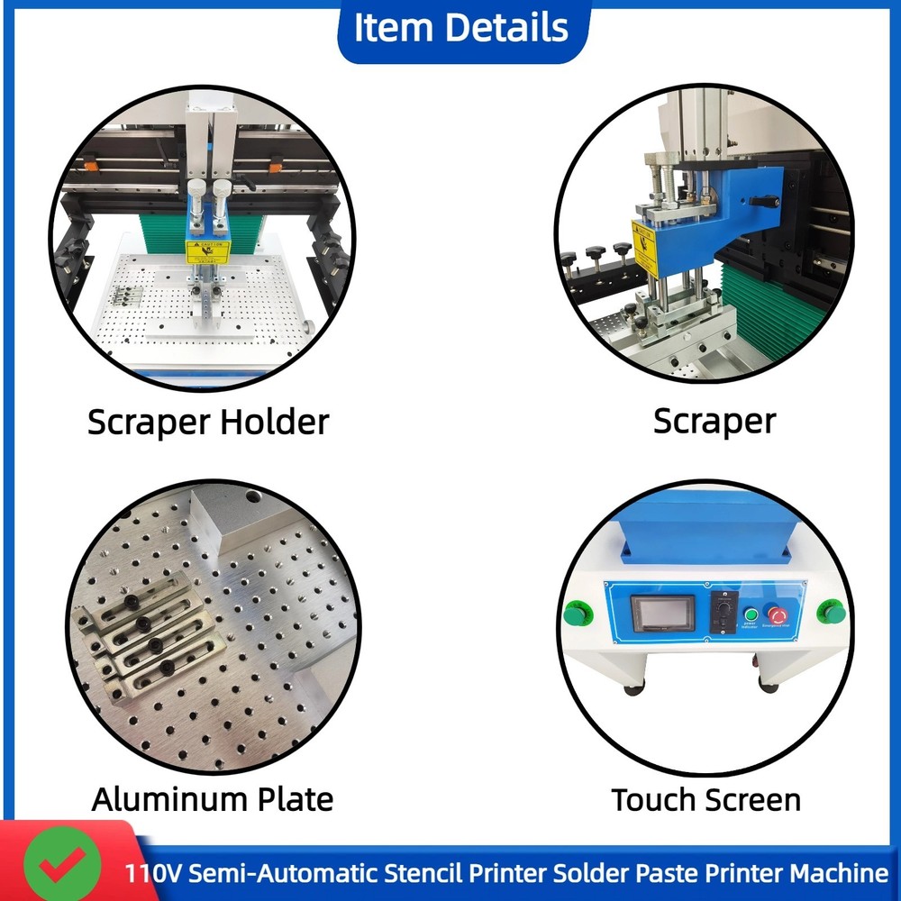 Solder Paste Semi-Automatic Stencil Printing Machine Solder Paste Printer