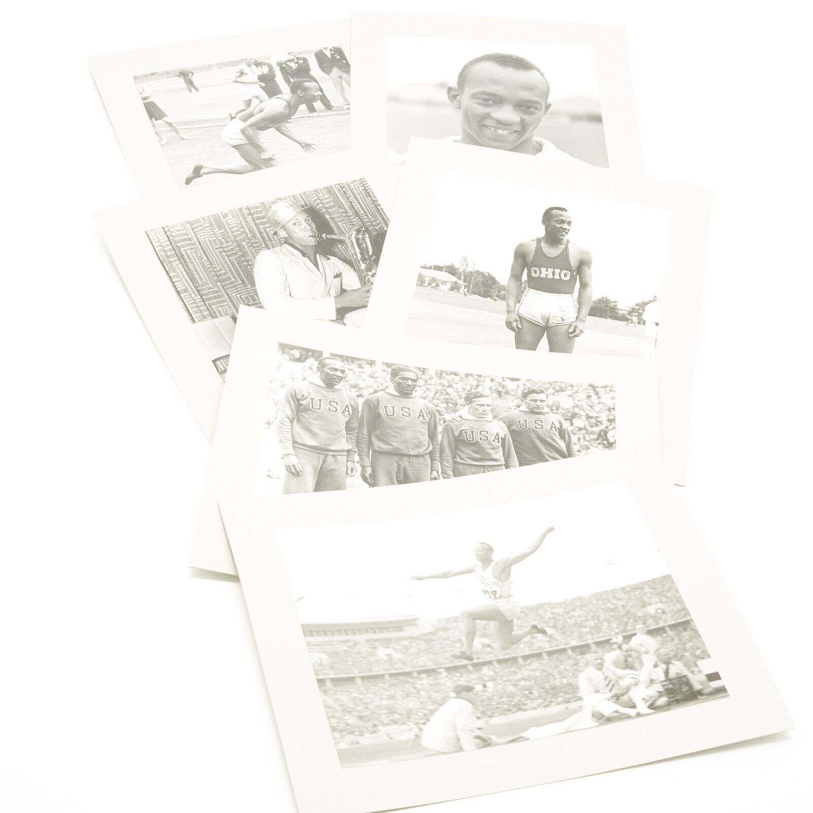 Jesse Owens Golden Anniversary 1936-1986 Display Box w/Photos - for Leica R4