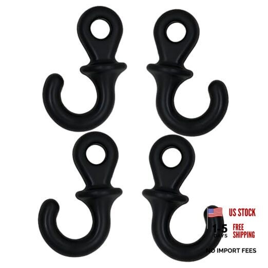 Archery Bow String Dampener Package, Bow String Stabilizer, 4 Pack Black