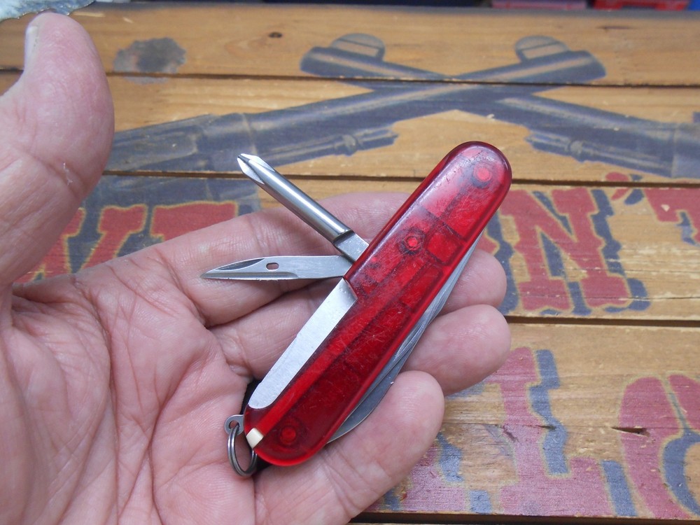 Victorinox Tinker Swiss Army Knife 91mm Ruby Translucent