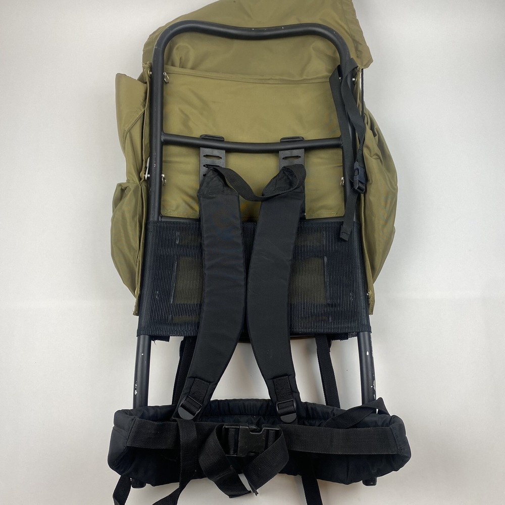 Camp Trails External Frame Hiking Backpack Size M Olive Green Gray