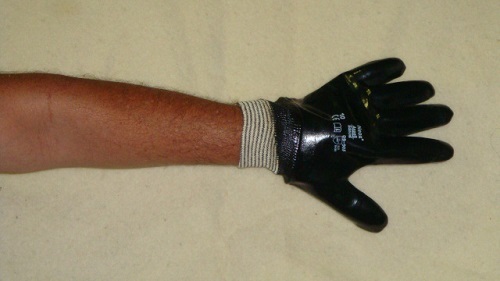 Knit Wrist Waterproof Trapper's Gloves Pair