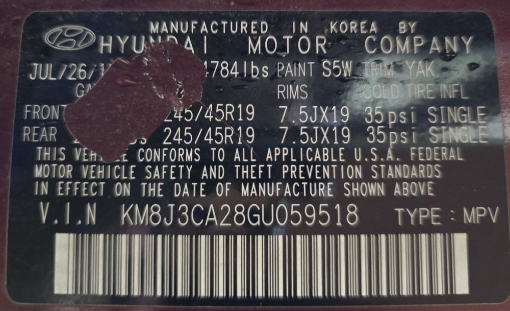 Used Blind Spot Detection System Warning Control Module fits: 2016 Hyundai Tucso