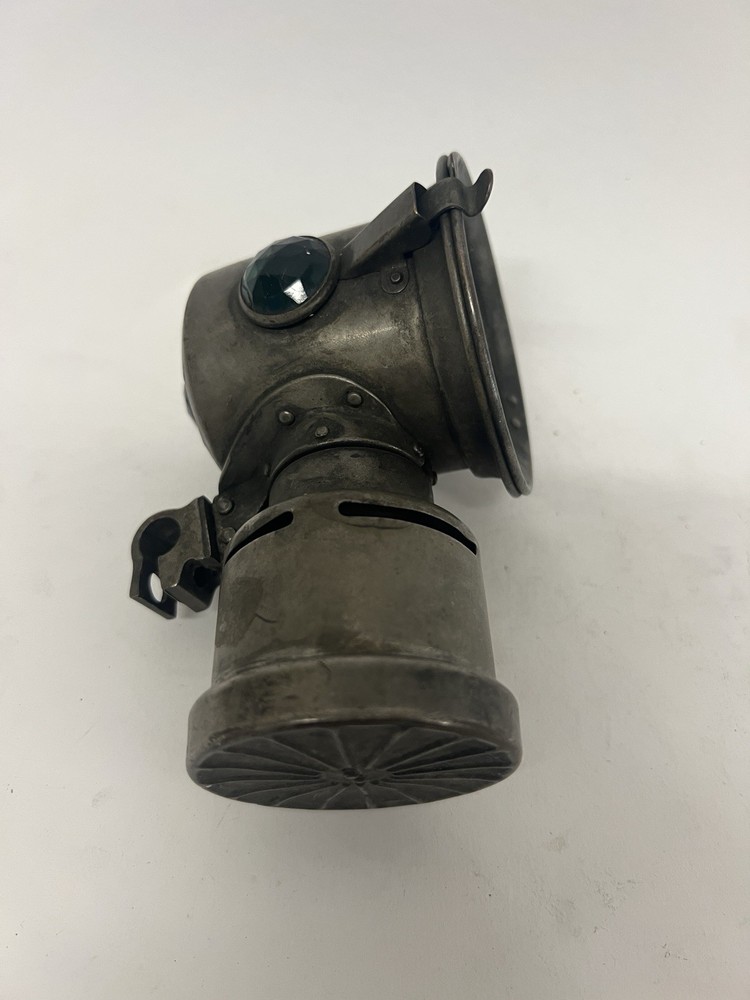 Antique Carbide Bicycle Head Light Lamp Lantern