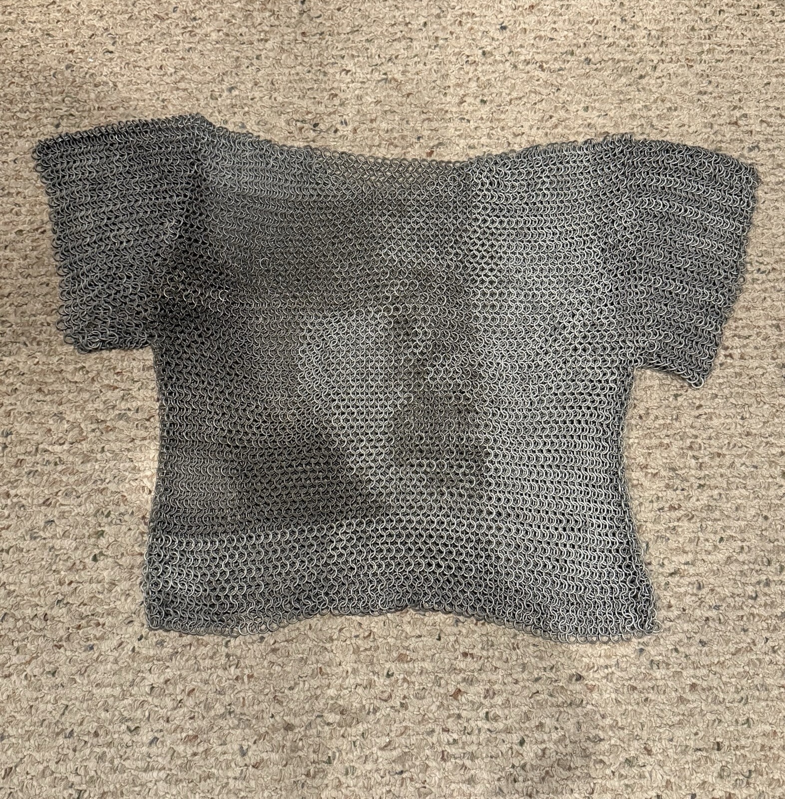 Medieval Chainmail Shirt Butted Rings Steel Chain Armor Fast Shipping