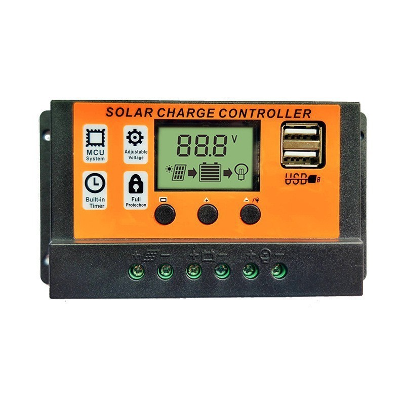 30-100A Solar Panel Regulator Charge Controller 12V/24V Auto Focus Tracking