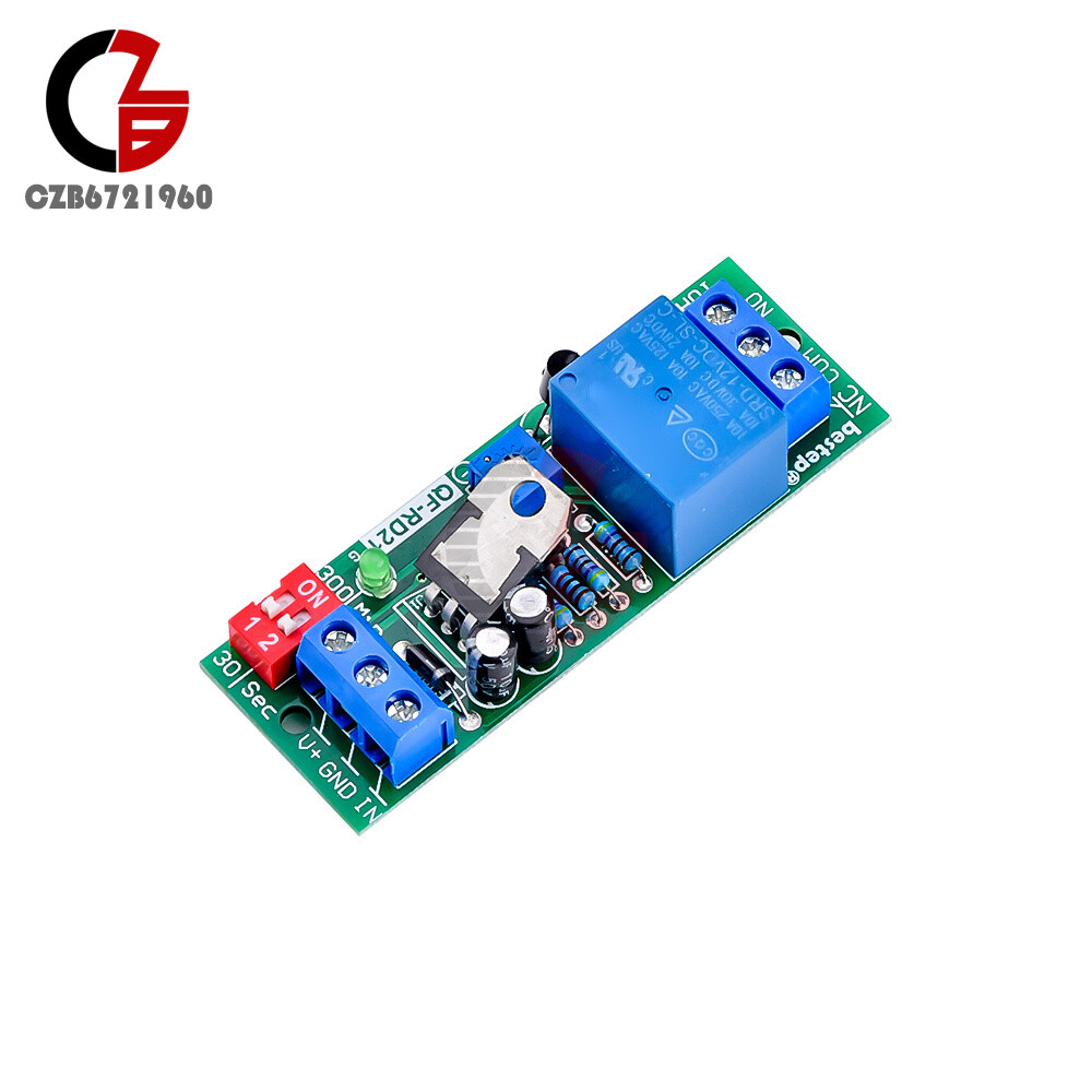 DC5V/12V/24V Adjustable Time Delay Timing Timer Relay Switch Turn ON/OFF Module