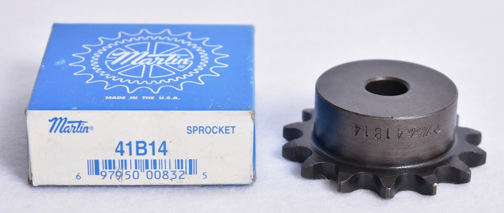 Martin 1/2" Plain Bore Roller Chain Sprocket 41B14
