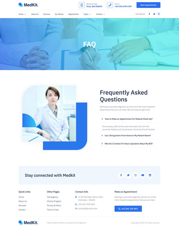 Premium Wordpress Elementor Template Kit Bundle | Health & Medical theme