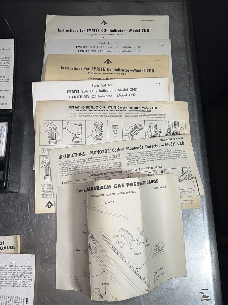 BACHARACH FYRITE GAS ANALYZER KIT