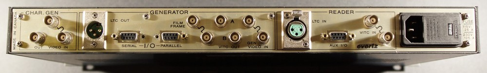 EVERTZ MODEL 4015 NK-RDR FILM FOOTAGE ENCODER