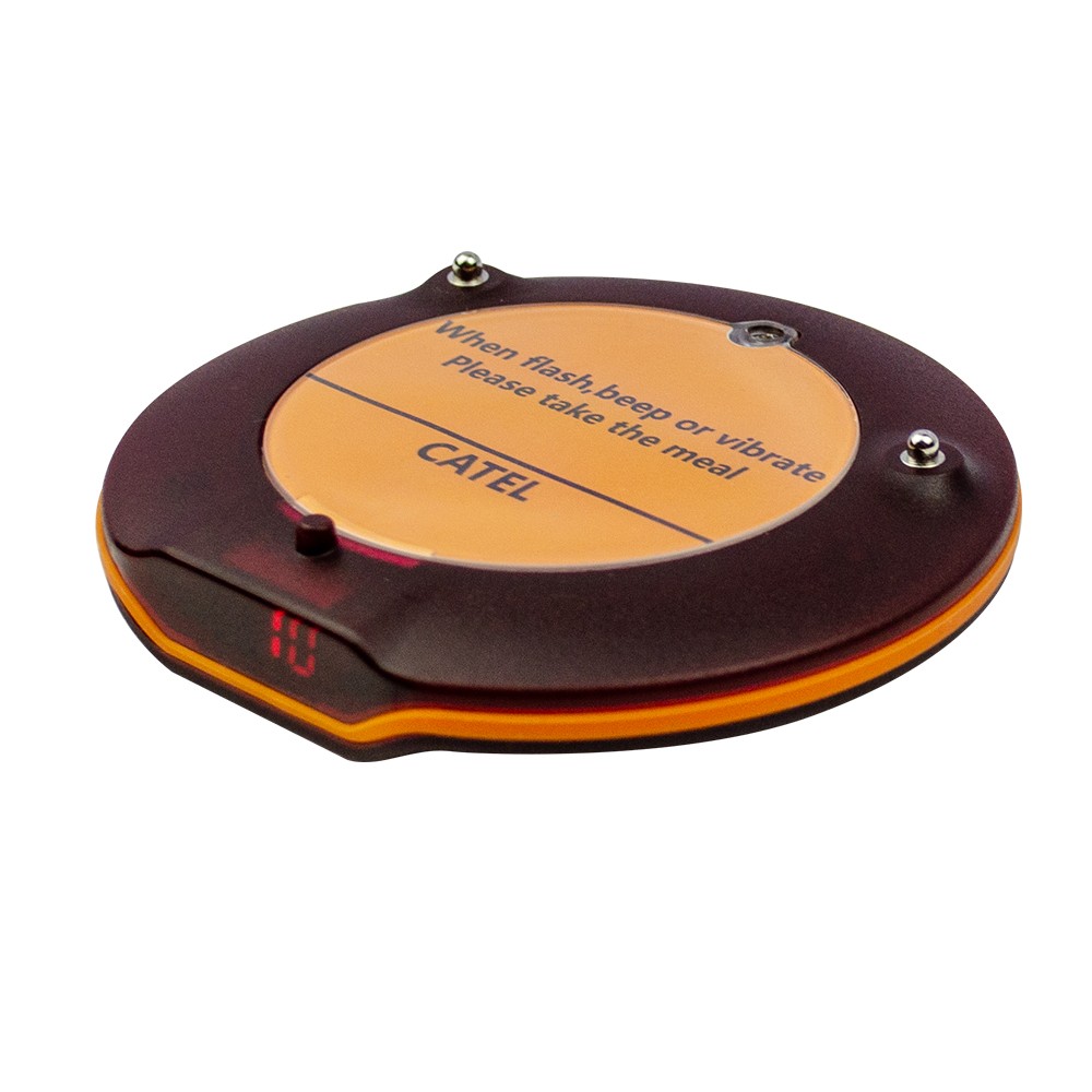 Wireless Paging System 10 Coaster Pager Waiter Call System 433MHz for Restaurant