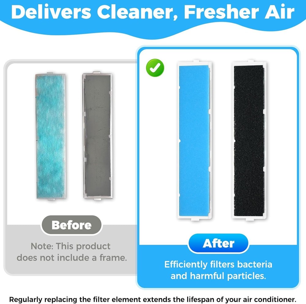 8 Pack Mini Split Air Filter Compatible with Mitsubishi Electric MAC 2330FT E