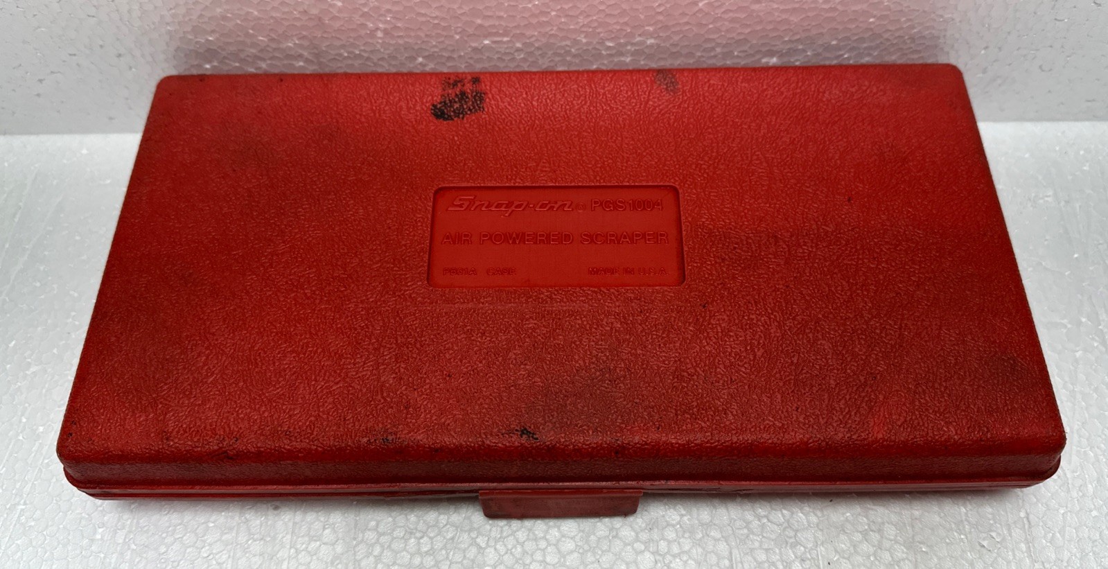 Snap On Air Powered Gasket Scraper Set Pneumatic W/Case and Scrapers PGS1004