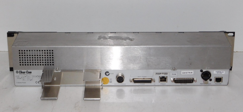 Clear Com V-24-L-7-D V Series Iris 2RU 24 Key Lever Display Intercom Panel USA