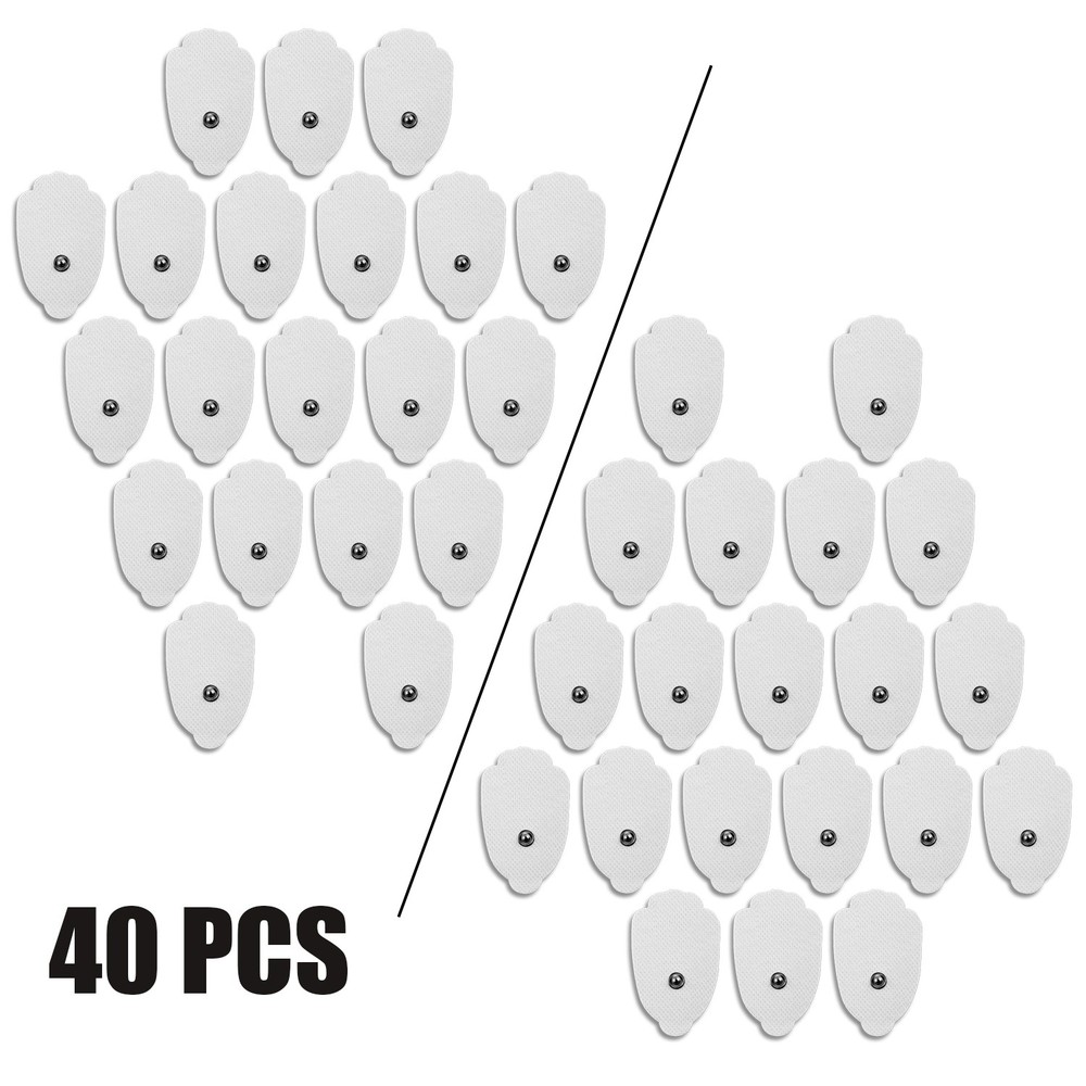 Large Snap On Replacement Electrode Pads For TENS EMS Unit & Pulse Massager