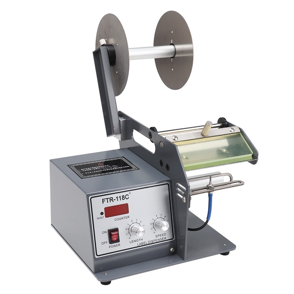 Automatic Label Dispenser Label Stripper Sticker Separating Machine 5-120mm 110V