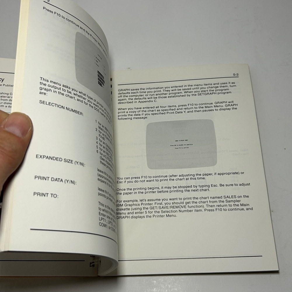 PFS: Graph PC IBM DOS Software & Manual 1983 5.25" Floppy Disks