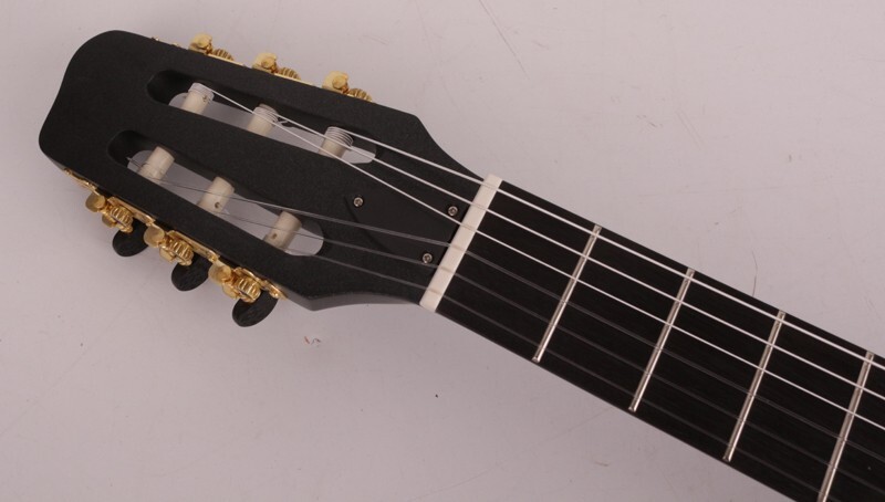 electric classical classic guitar nylon string travel portable built in effect