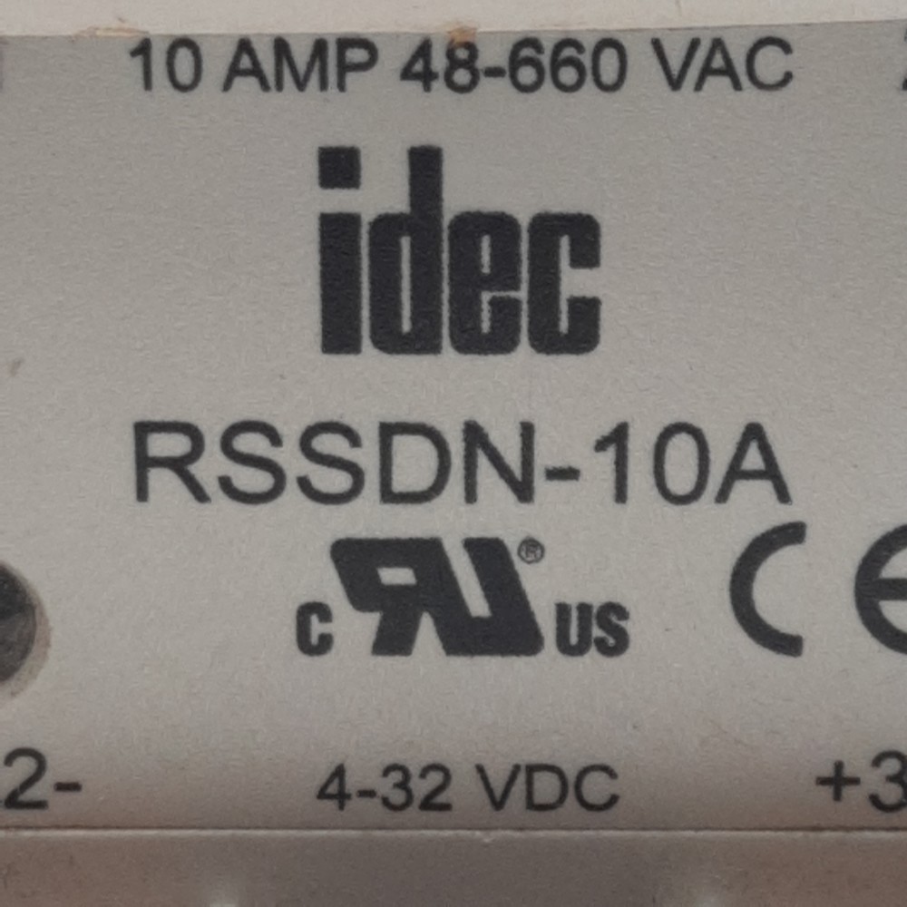 Idec RSSDN-10A Solid-State Relay, SPST-NO, 4-32VDC In, 48-660VAC 10A Out
