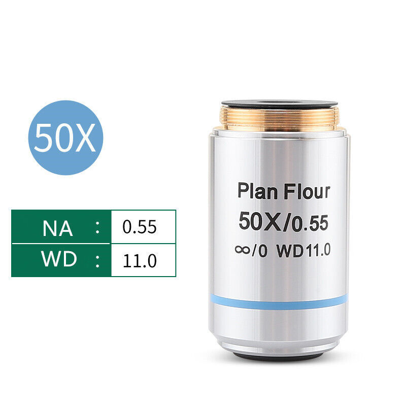 Metallurgical Plan Flour Semi-apochromatic Infinity Objective Parfocal 60 mm