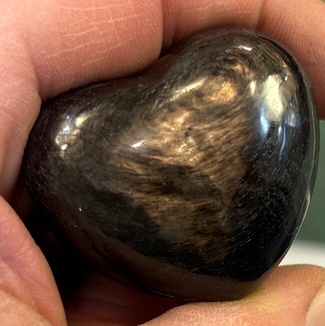 Hypersthene Heart 1.75”