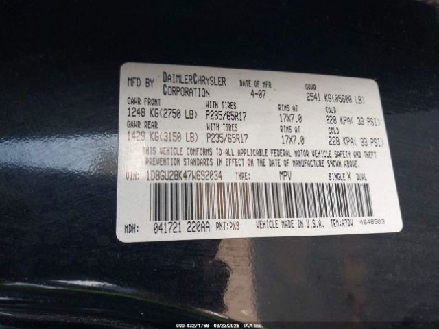 NITRO 2007 Glove Box 4860478