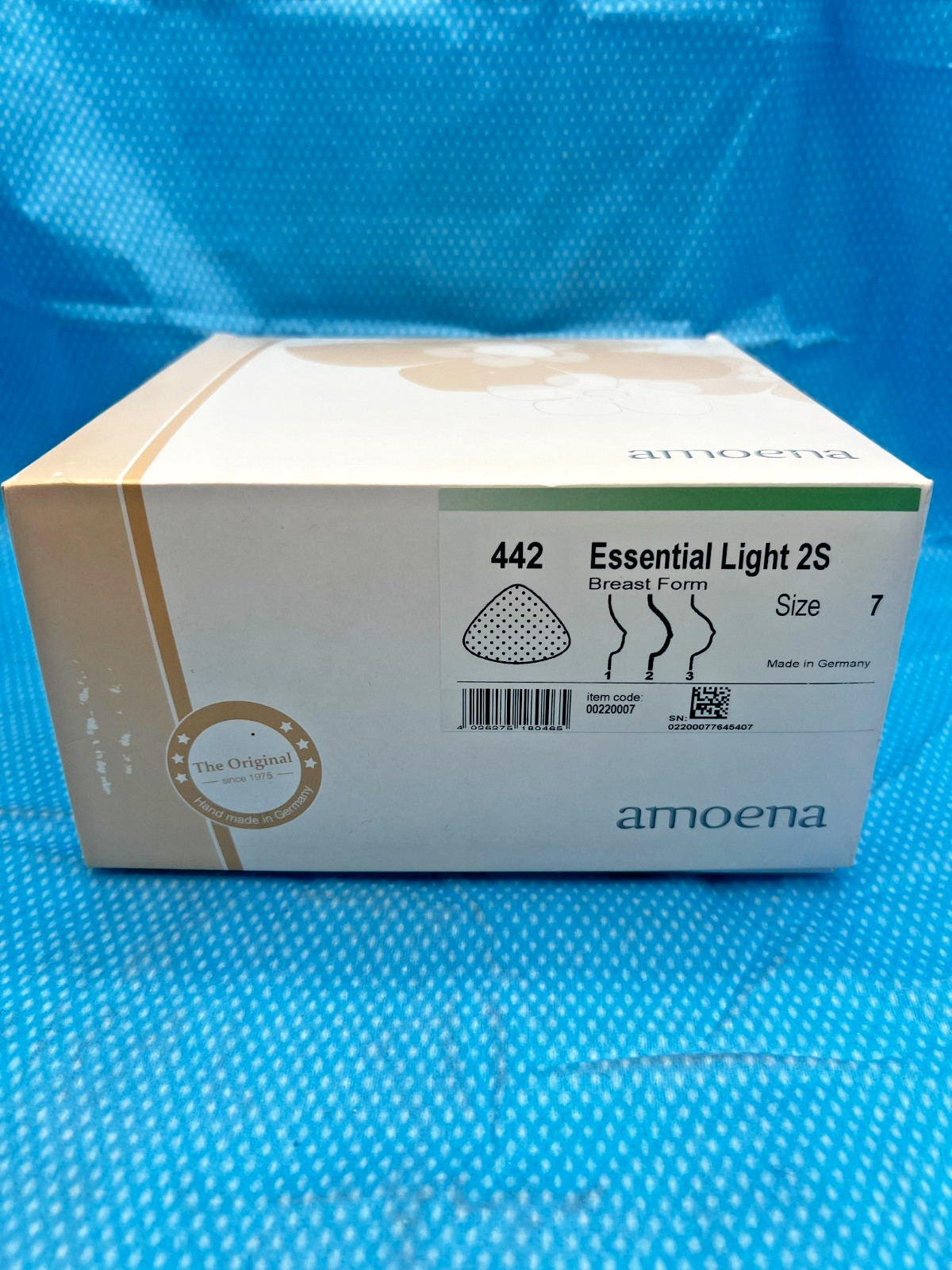 Amoena 442 Essential Light 2S Breast Form Prosthesis Size 7