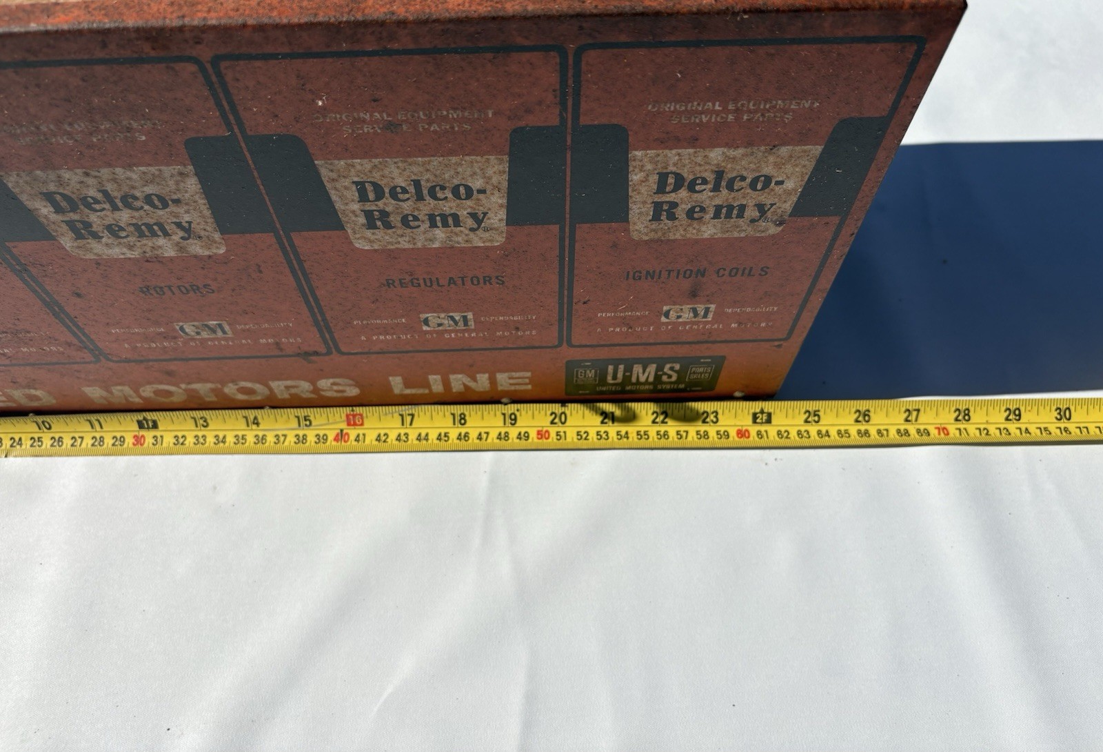 Vintage General Motors Delco Remy Ignition Parts Cabinet Dealer Man Cave